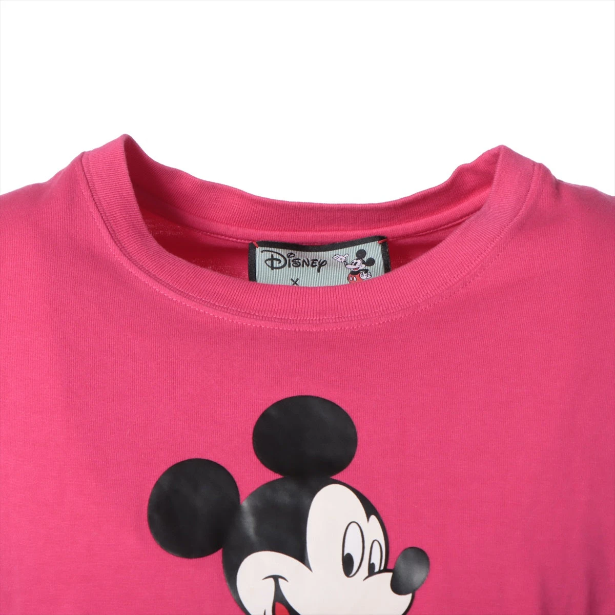 2点まとめ　クレイジーシャツピンクDisney シングルステッチ　Tシャツ. 韓国風が今っぽい。ディズニーキャラクターデザイン半袖Tシャツ