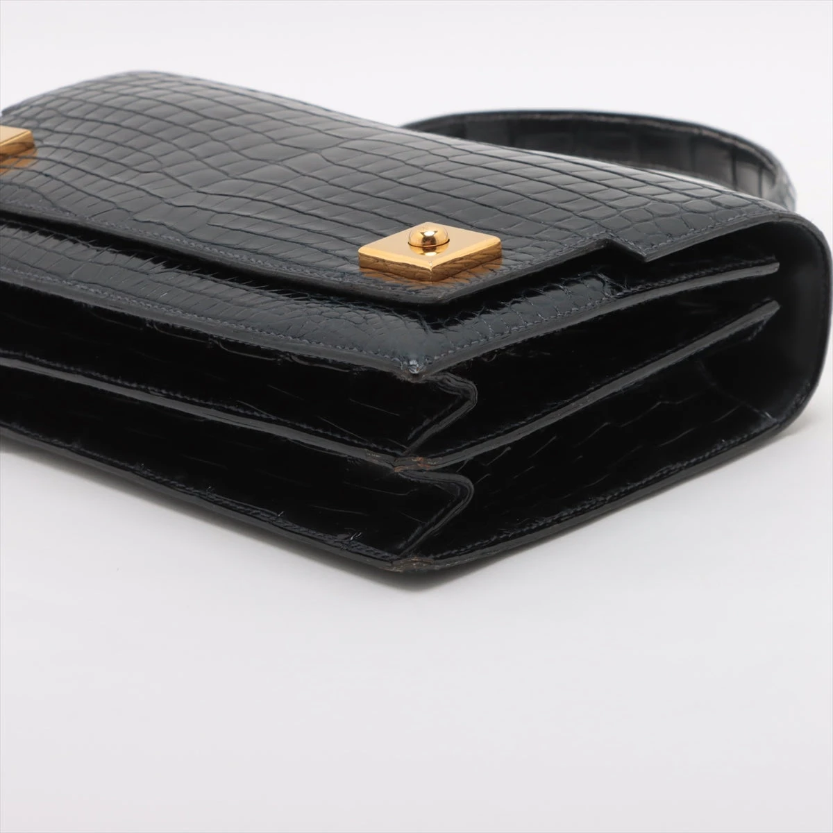 エルメス ピアノ ポロサス ネイビー ゴールド金具 ○X:1994年 A2915219