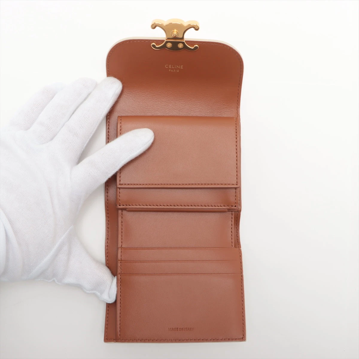 CELINE セリーヌ バイフォールド トリオンフ 二つ折り財布 PVC
