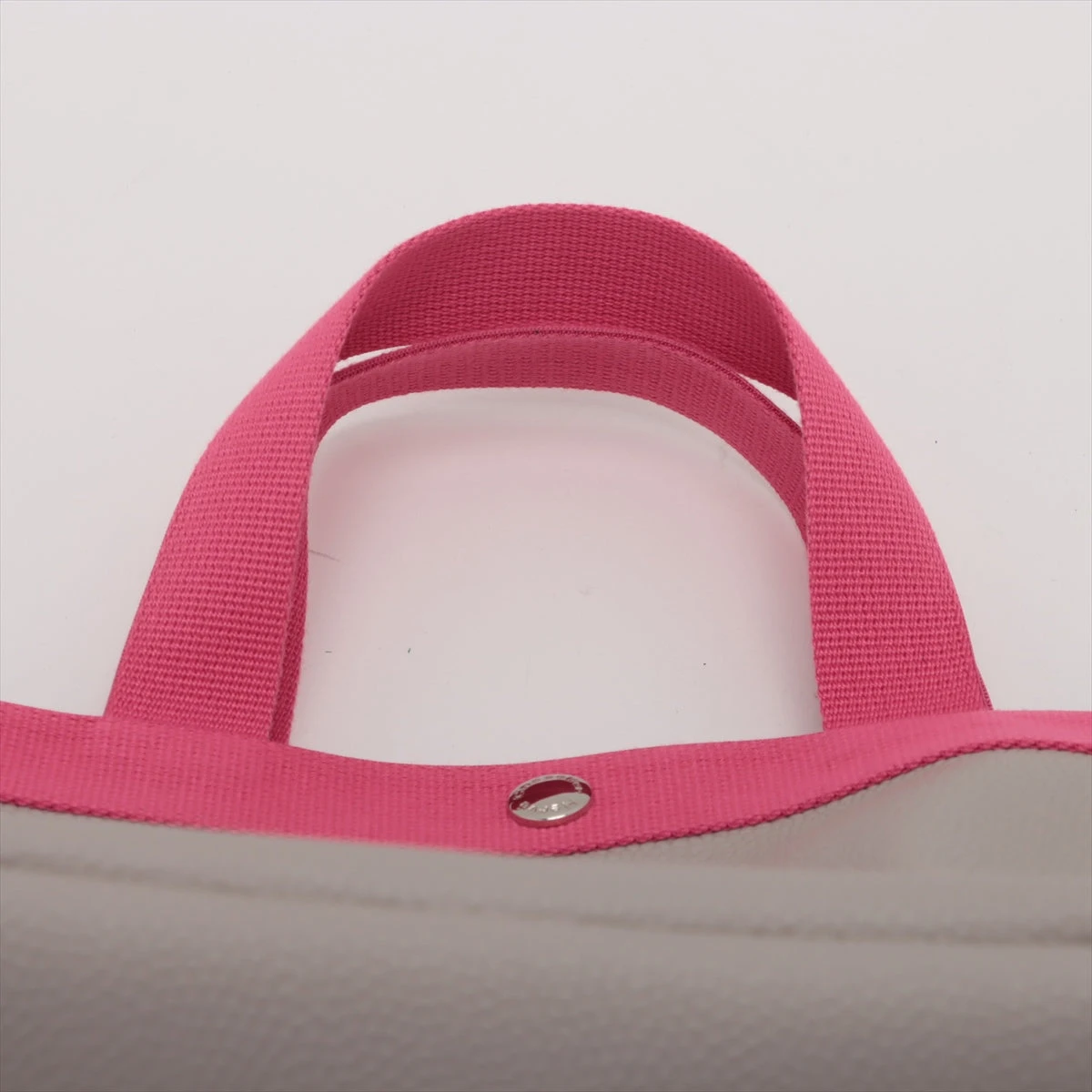 Hervé Chapelier ピンク レザー バッグ ケアカード付き エルベシャプリエ キャンバス レザー ハンドバッグ ピンク