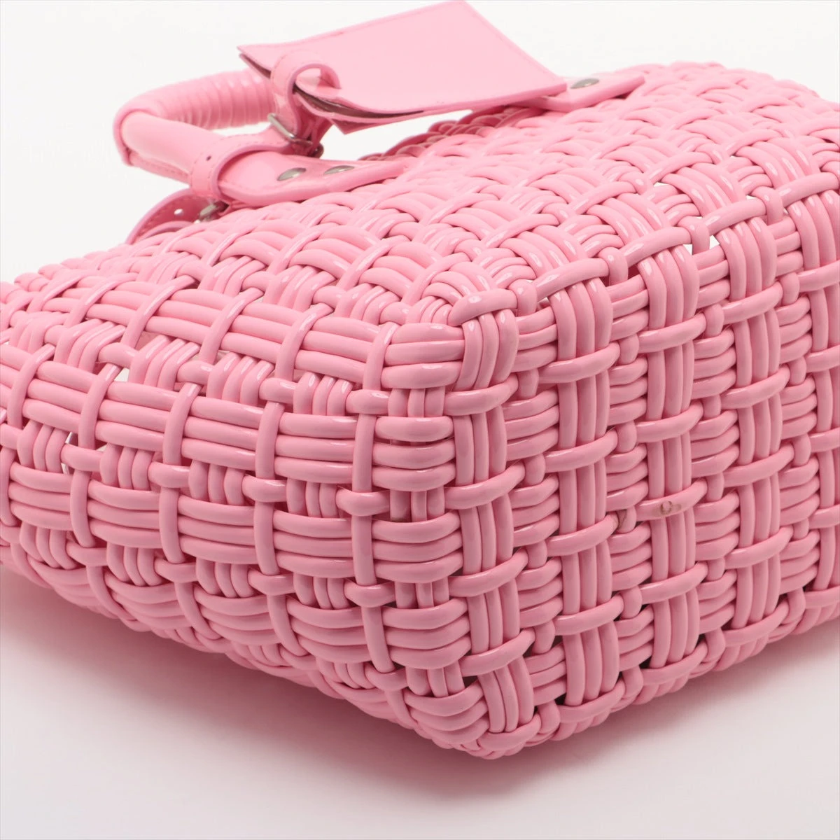 バレンシアガ ビストロバスケットバッグXS エナメル 2WAY