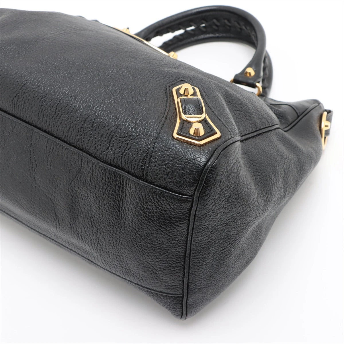 バレンシアガ クラシックヴェロ レザー 2WAYハンドバッグ ブラック