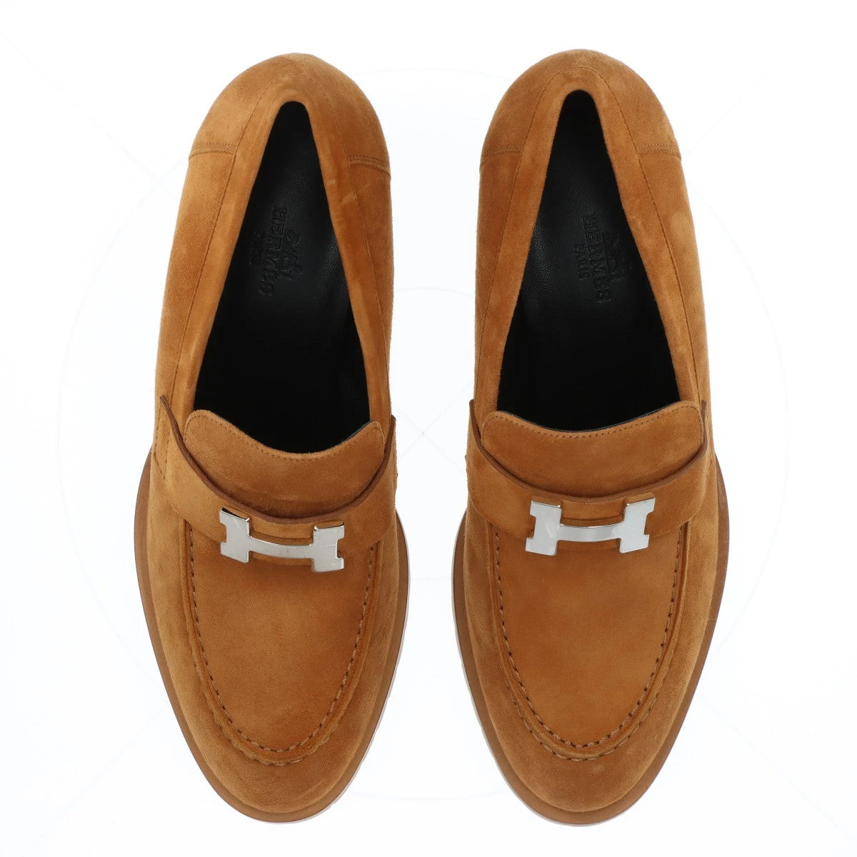 美品　フラット　スエード　裏張り済み　37 Sanders サンダース 2247B Female Military Officer Shoe