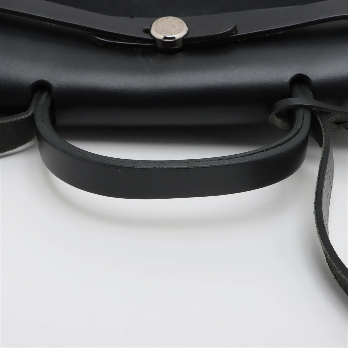 エルメス ワイド バングル Pm AG925 プラスチック ブラック シルバー エルメス ワイド バングル Pm AG925 プラスチック ブラック シルバー