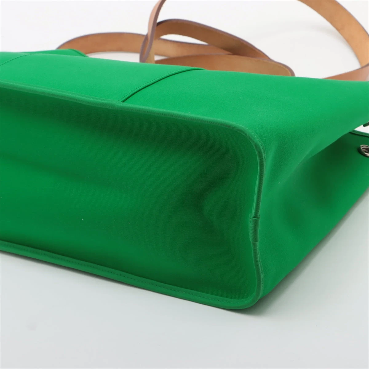 エルメス カバックエラン 39PM トワルオフィシエ グリーン シルバー