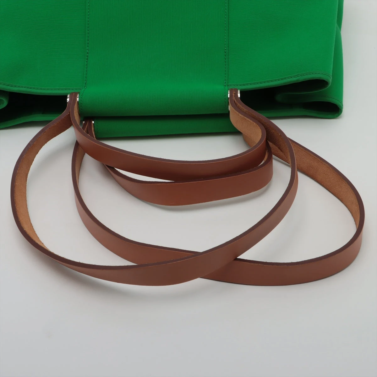 エルメス カバックエラン 39PM トワルオフィシエ グリーン シルバー