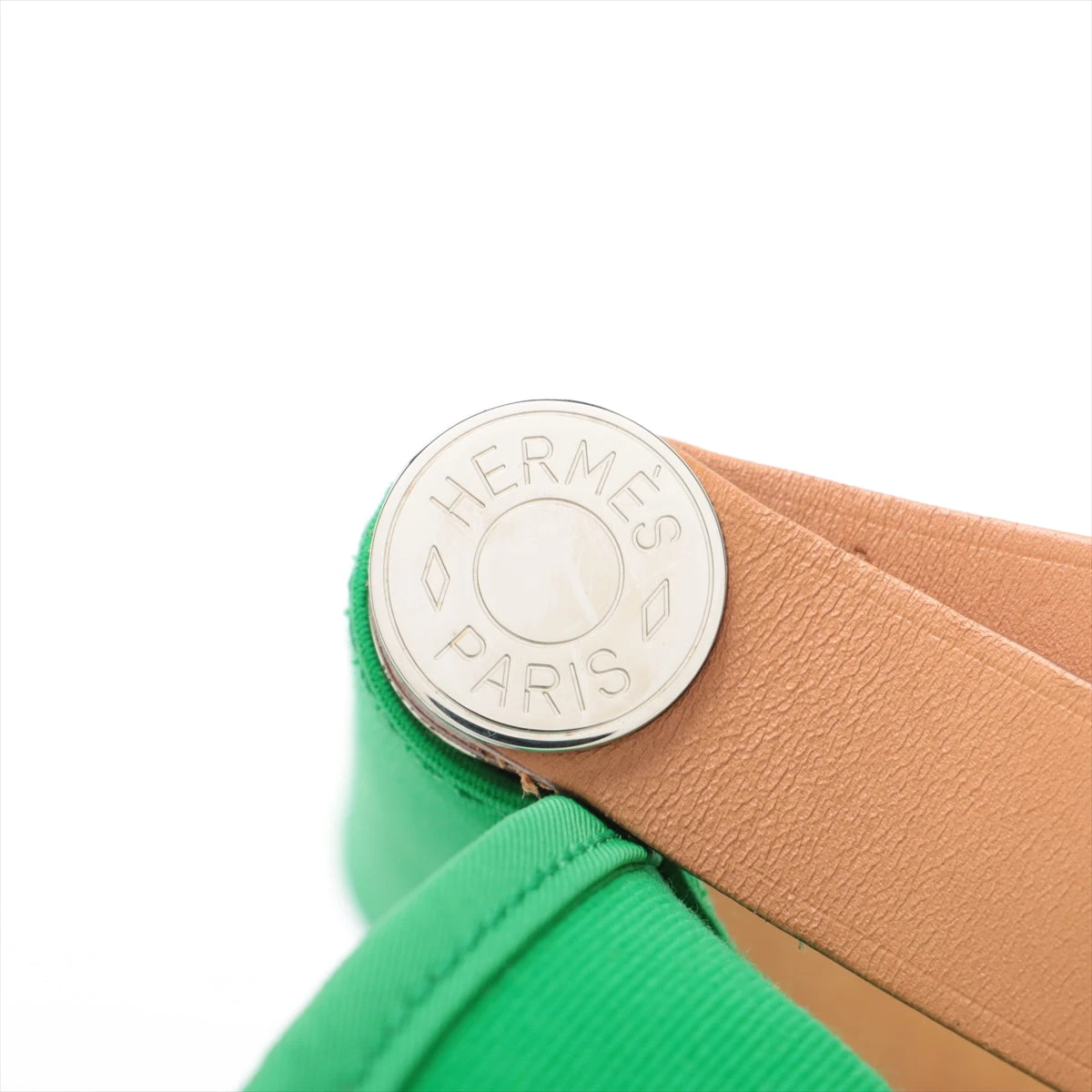エルメス カバックエラン 39PM トワルオフィシエ グリーン シルバー