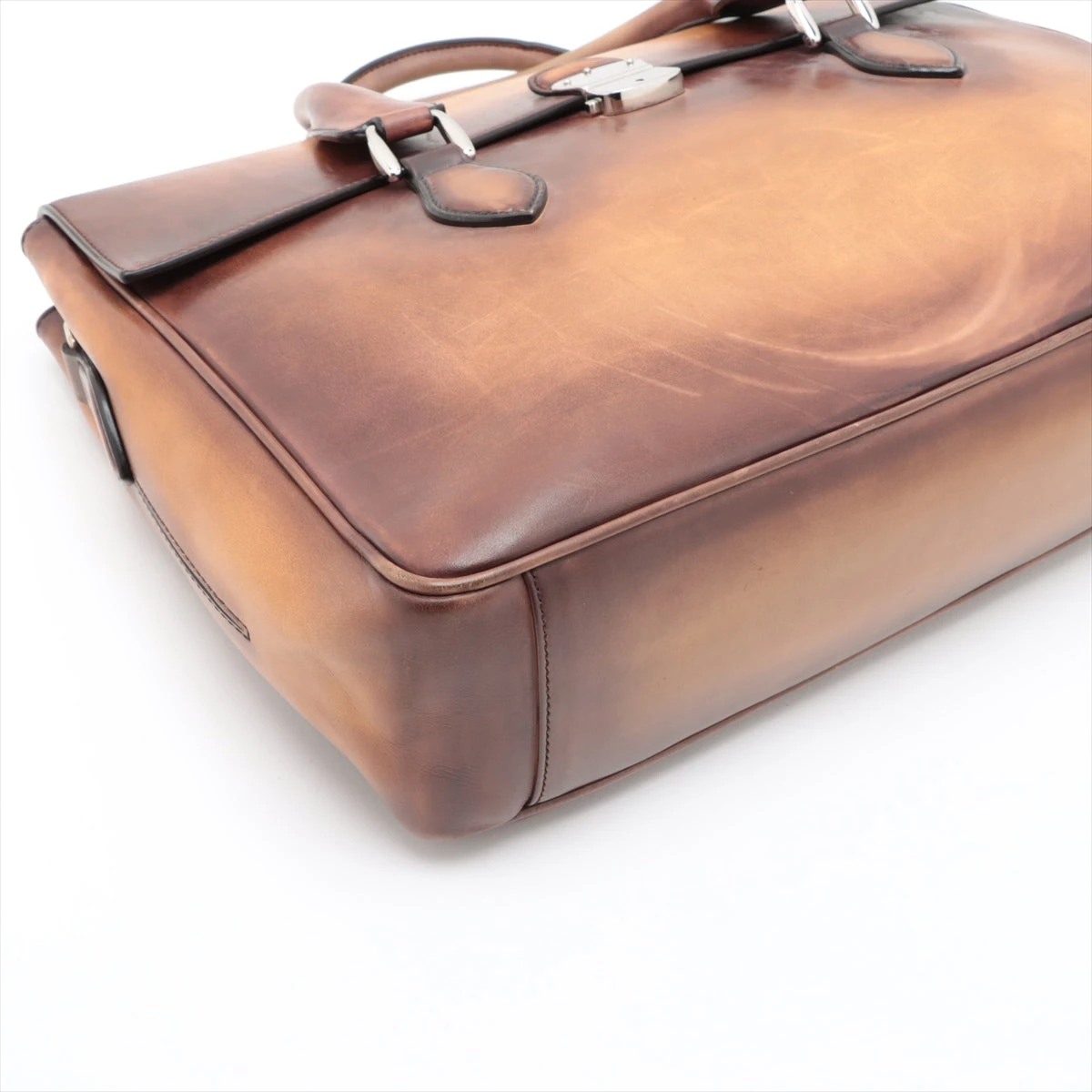 Berluti ビジネスバッグ エミーオ カリグラフィ オールレザー ブラウン 質屋かんてい局オンラインショップ / ベルルッティ Berluti エミ