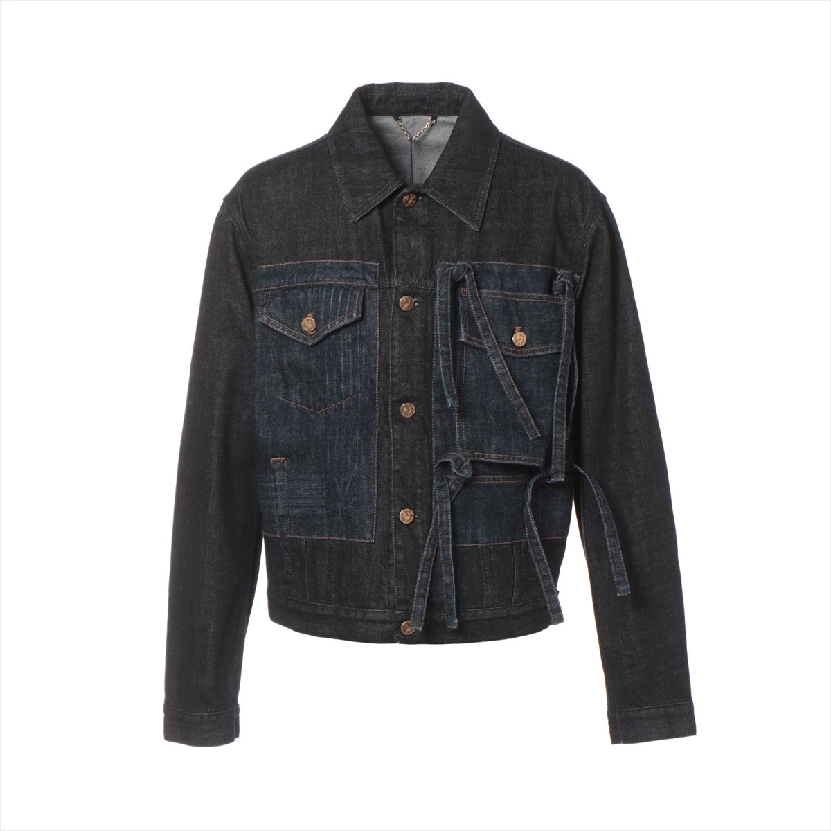 ヴィトン 22AW コットン デニムジャケット 48 メンズ ブラック ヴィトン 22AW コットン デニムジャケット 48 メンズ ブラック