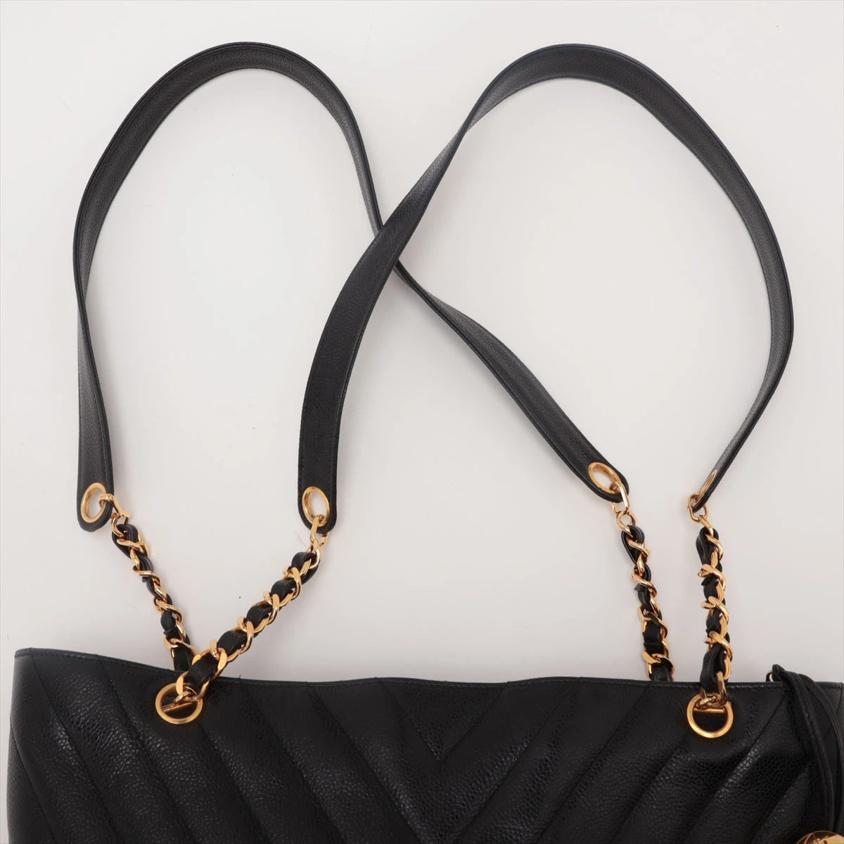 希少✨美品✨シャネル Vステッチ チェーントート トートバッグ レザー ブラック 楽天市場】CHANEL シャネル Vステッチ トートバッグ