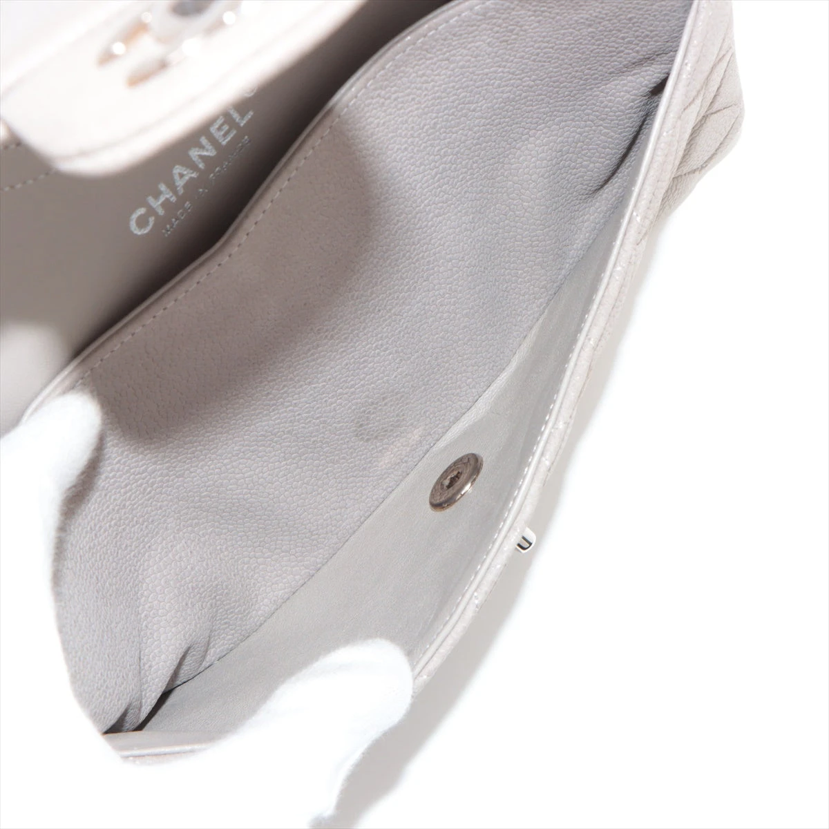 シャネル マトラッセ25 キャビアスキン ダブルフラップ ダブルチェーン