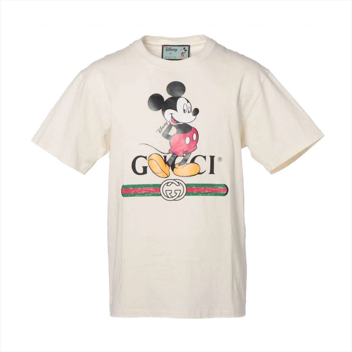 グッチ×ディズニー ミケーレ期 コットン Tシャツ XS メンズ アイボリー