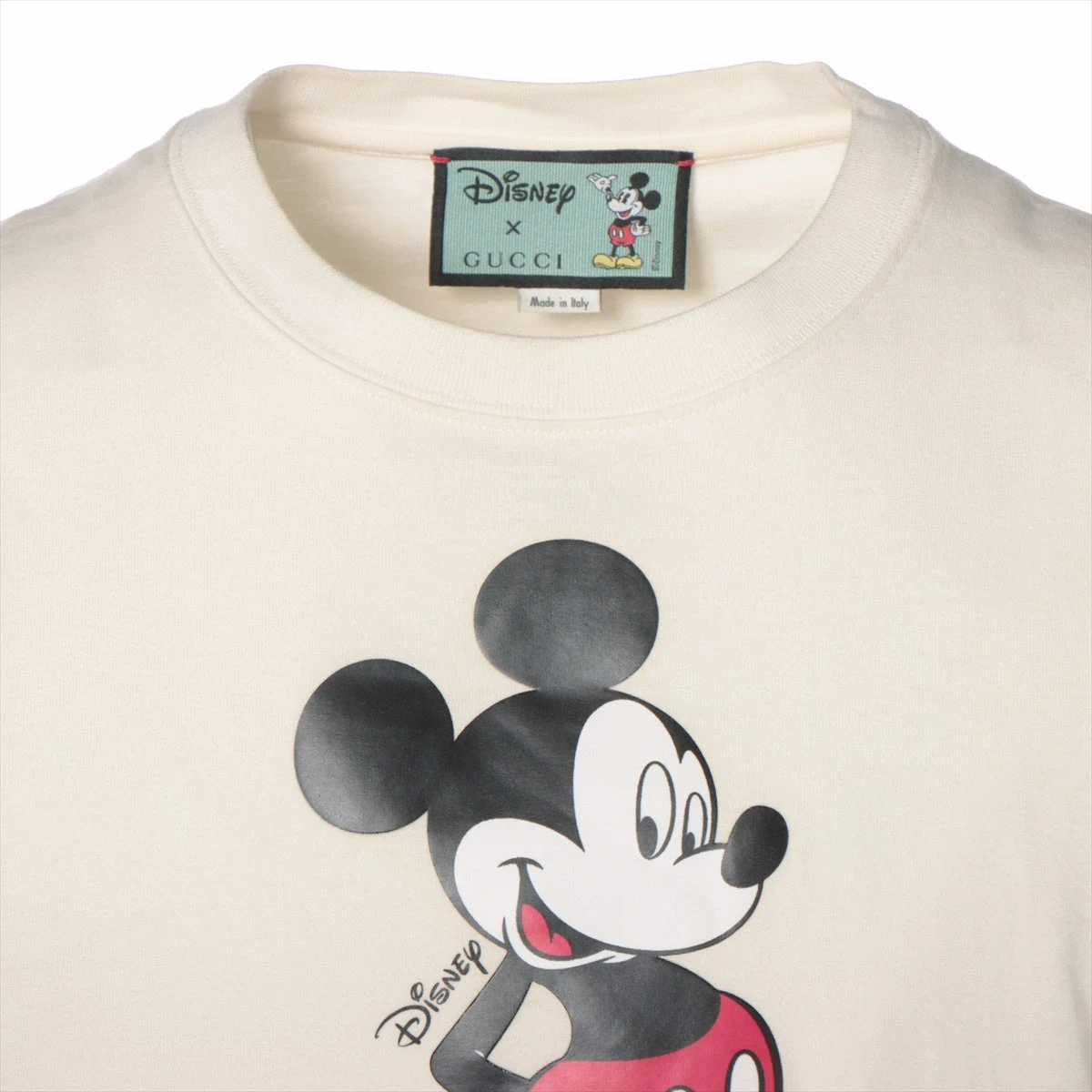 グッチ×ディズニー ミケーレ期 コットン Tシャツ XS メンズ アイボリー 