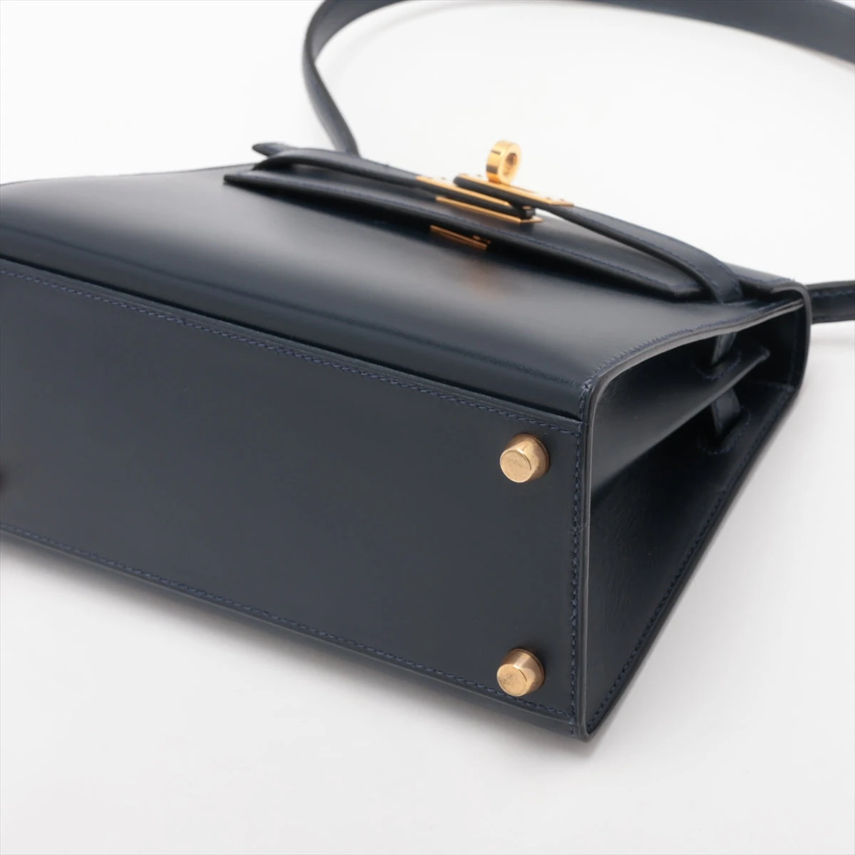 ‼️‼️‼️早い者勝ち‼️‼️‼️エルメス　小物入れ　ガムケース　ブルー×ゴールド HERMES 【美品】エルメス ガムケース 青 ブルー クシュベル