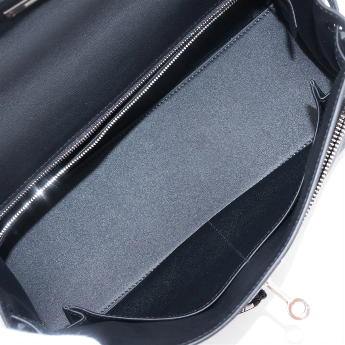 エルメス ケリーラキ28 ヴォースイフト ブラック シルバー金具 Z