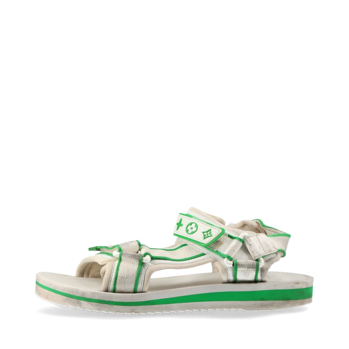 ヴィトン パナマライン 22年 ラバー×ファブリック サンダル 7 メンズ