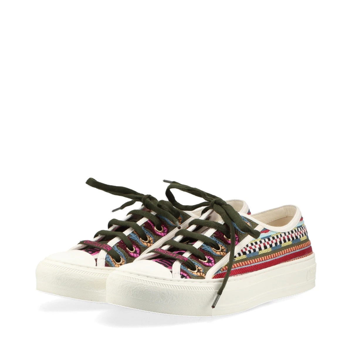 DIOR スニーカー　シューズ　36 クリスチャンディオール ニット ハイカットスニーカー 36