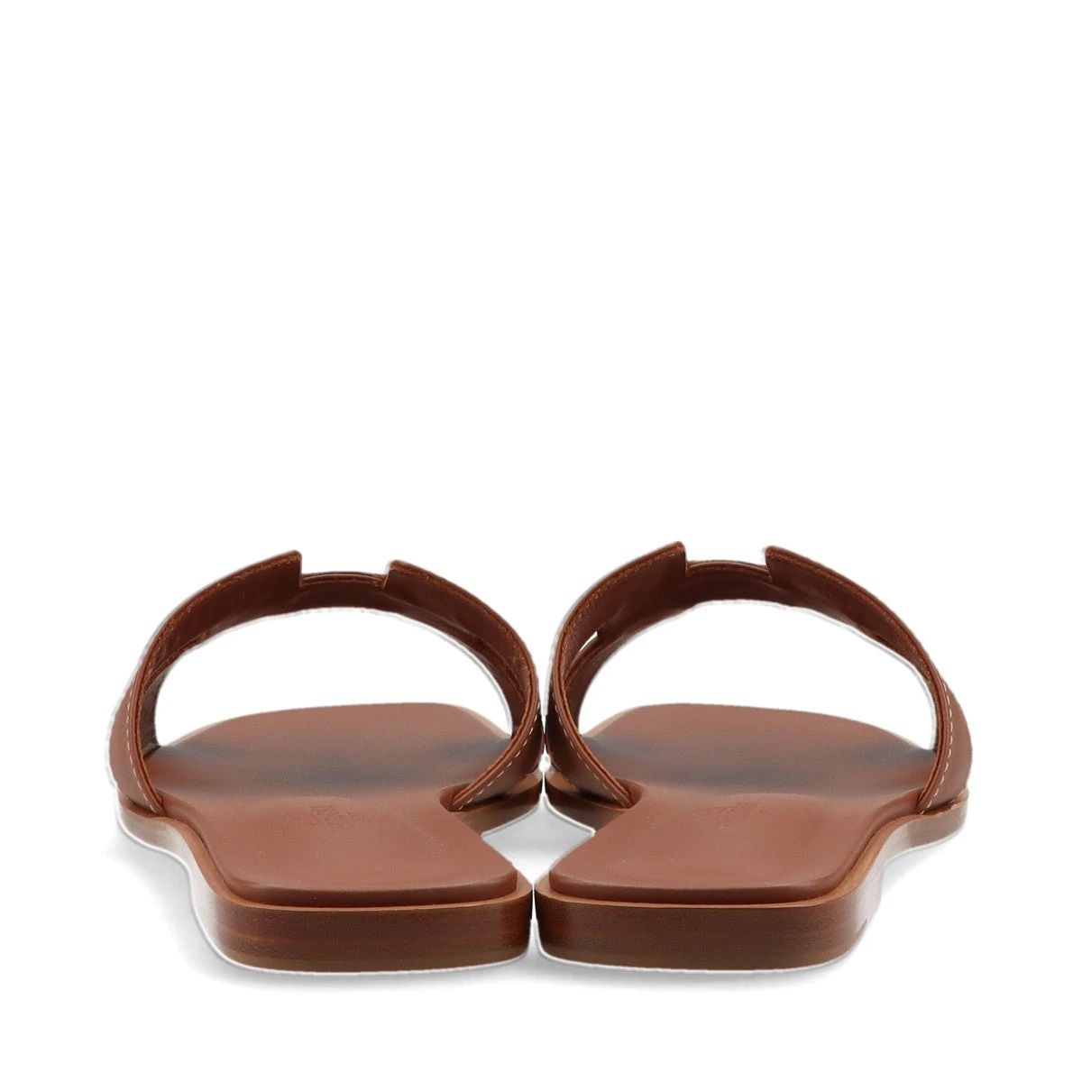 【美品】エルメス　オラン　37 ブラウン　レザー エルメス オラン レザー サンダル EU36 レディース ブラウン A2910378