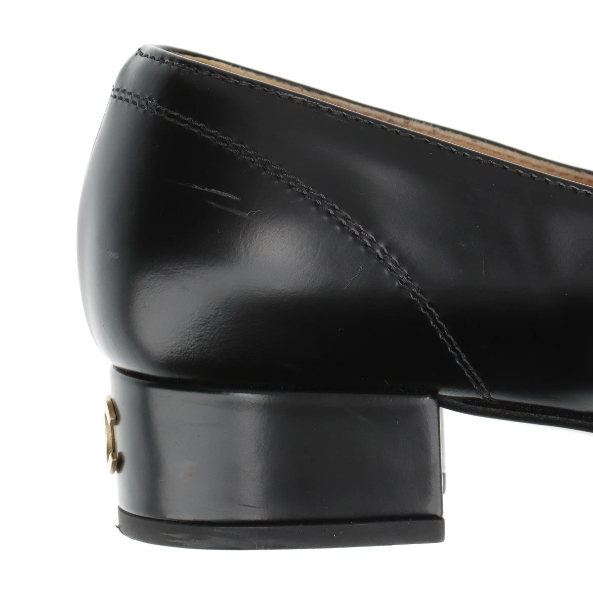 シャネル ココマーク レザー ローファー 36.5C レディース ブラック