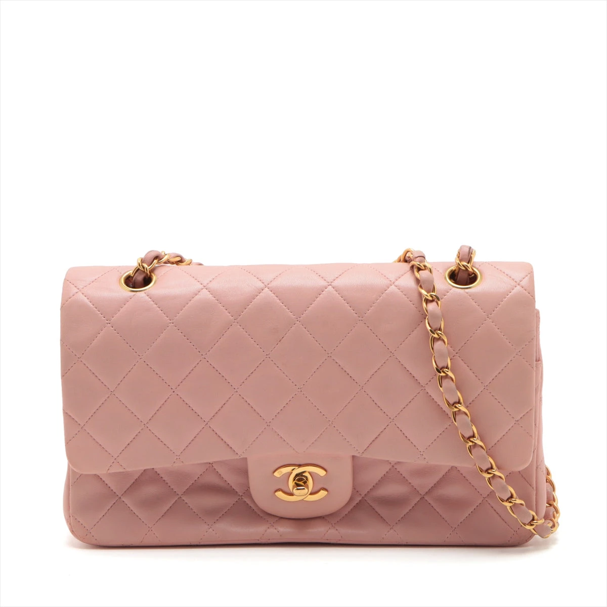 シャネル マトラッセ25 ラムスキン ダブルフラップ ダブルチェーン  