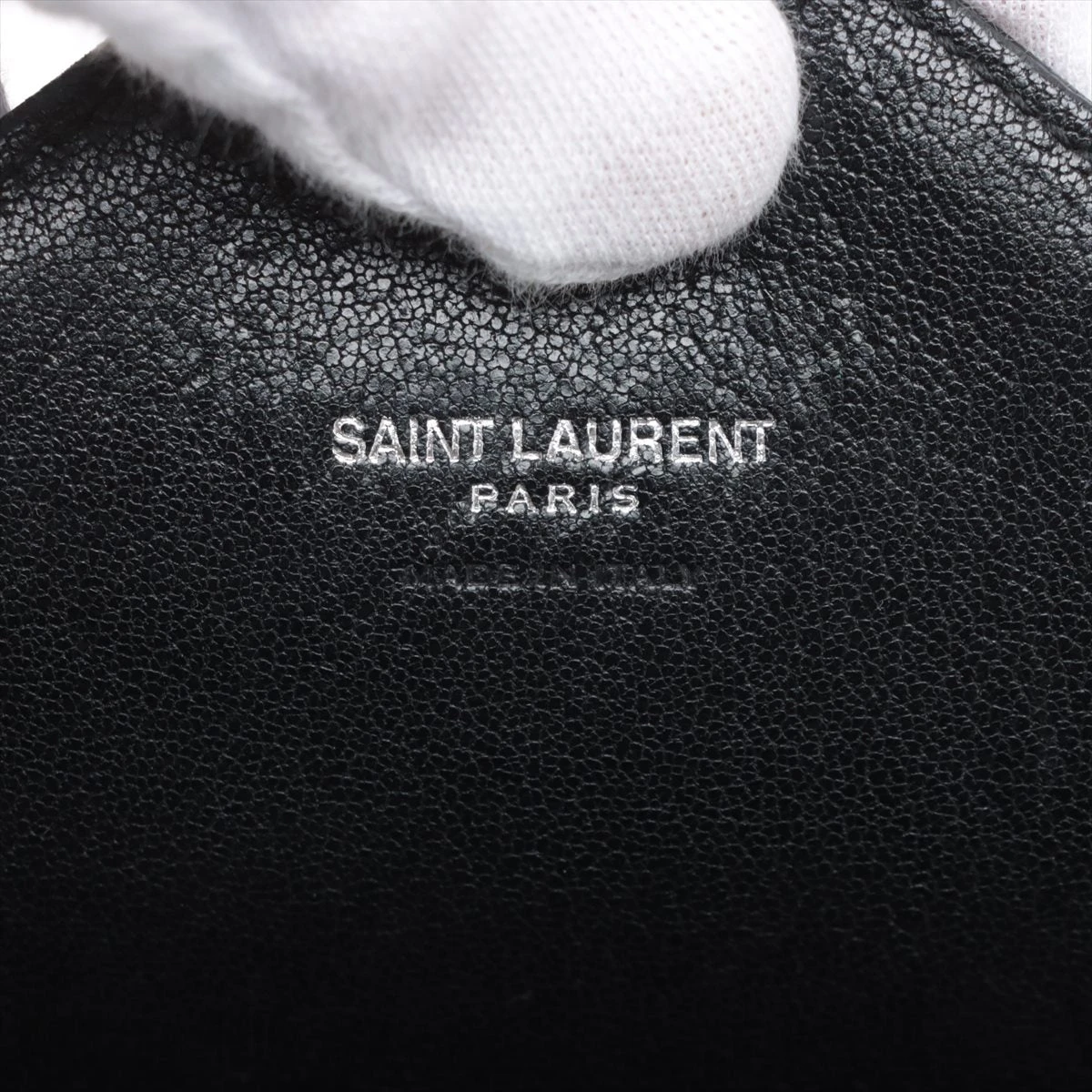 激レア サンローランパリ スタッズ ラウンドジップ 財布 ウォレットチェーン付き サンローラン SAINT LAURENT チェーンウォレット レザー