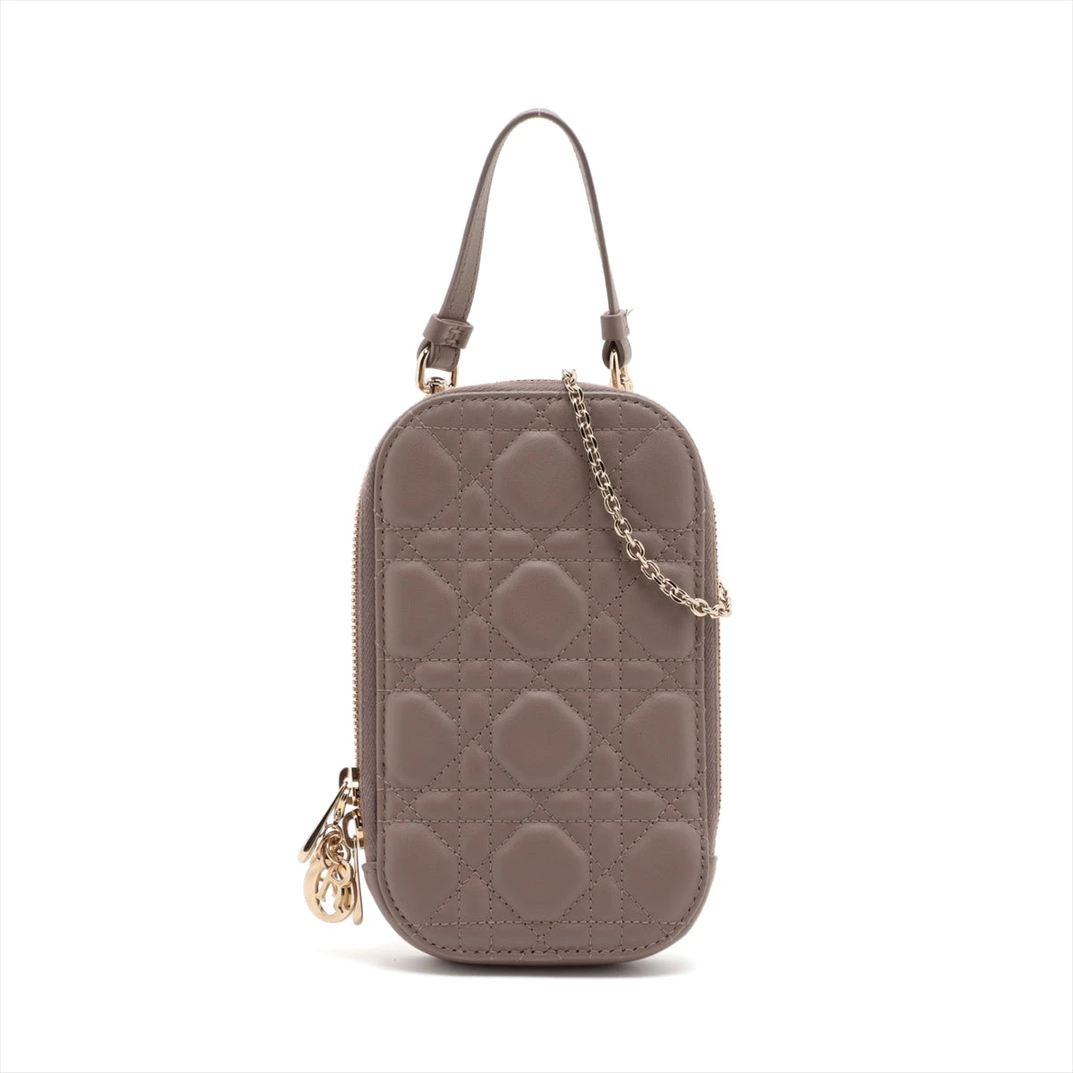 希少 DOLCE & GABBANA☆レザー ショルダーバッグ グレージュ 上質なレザーのレディース ショルダーバッグ / クロスボディ