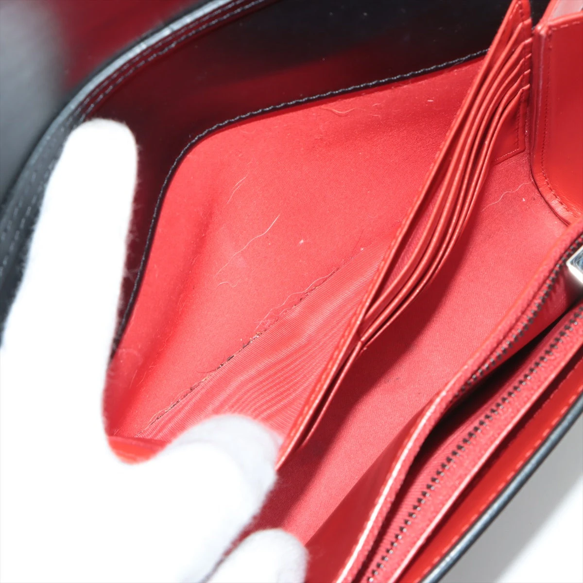 クリスチャンルブタン パネトーネ レザー×スタッズ チェーンショルダー