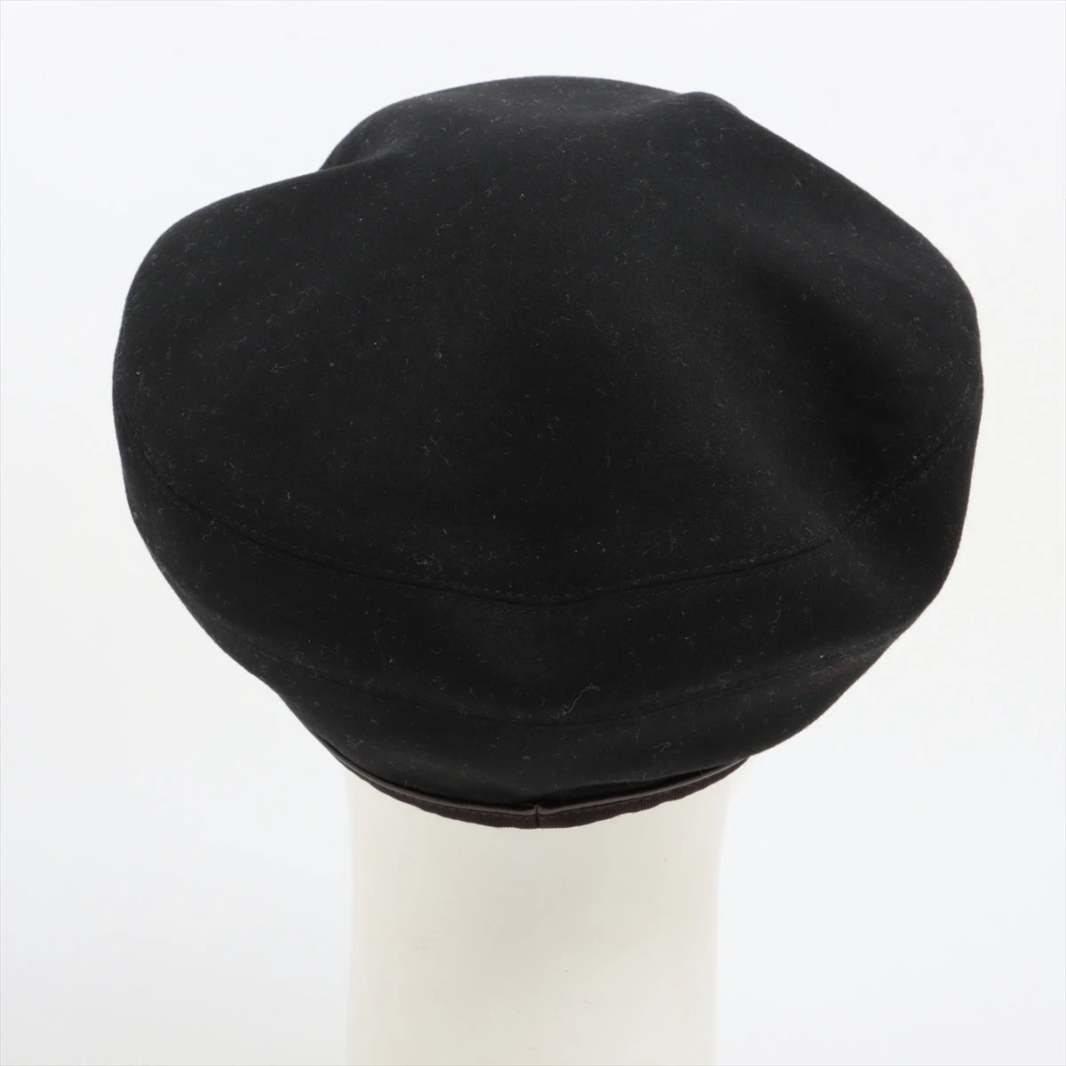 エルメス セリエ ベレー帽 56 カシミヤ ブラック A2929201｜中古