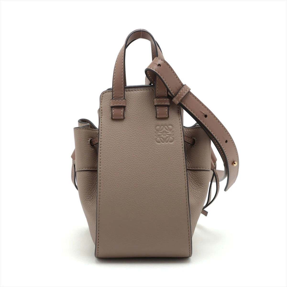 ロエベ ハンモック ドローストリングミニ レザー 2WAYショルダー