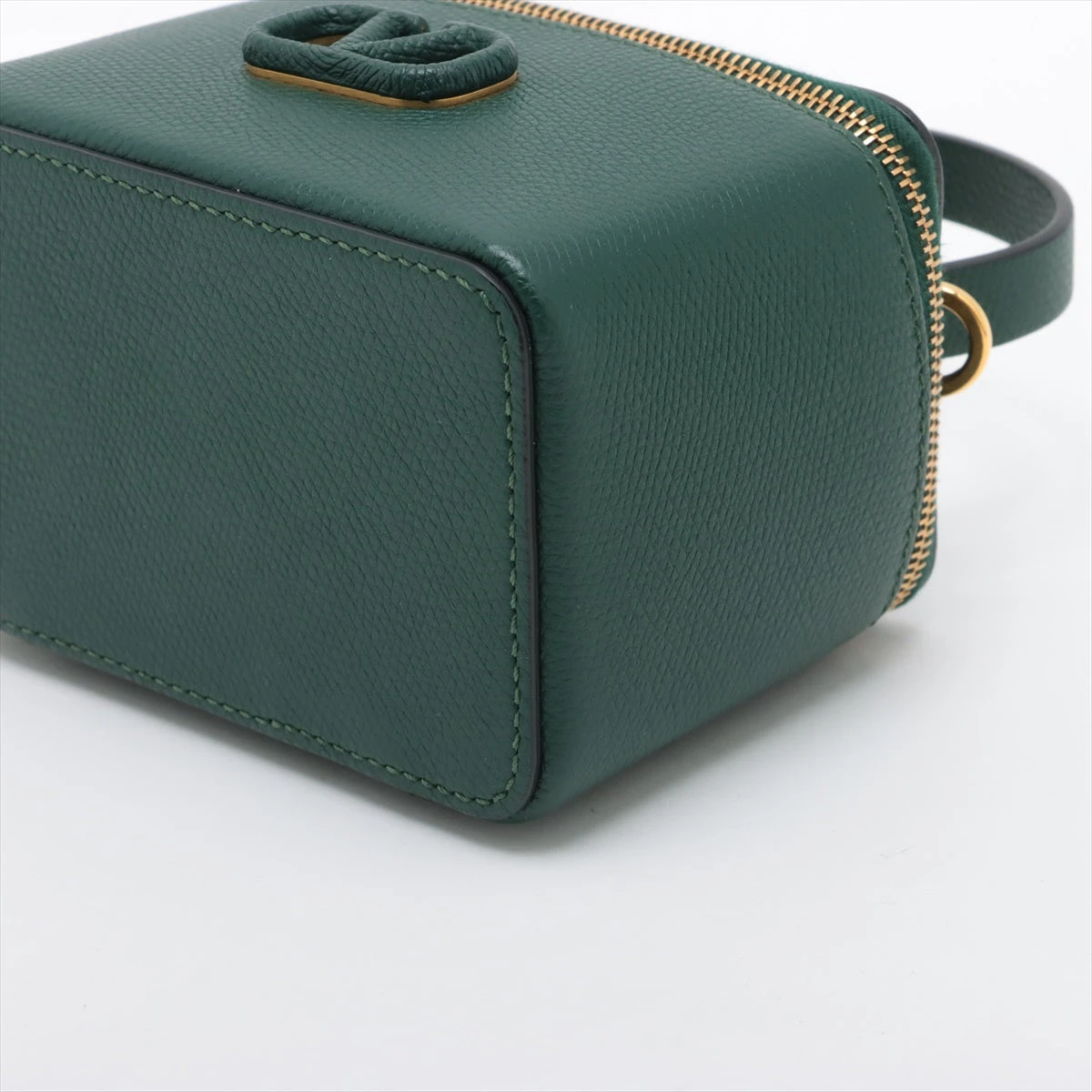 ヴァレンティノガラヴァーニ レザー 2WAYバニティバッグ グリーン