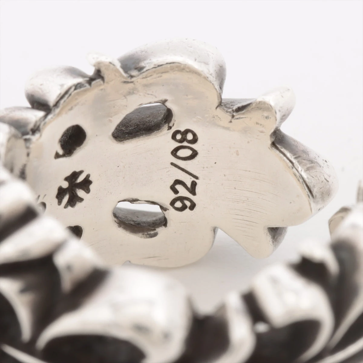 クロムハーツ ダブルフローラルクロス リング 925 23.3g イン