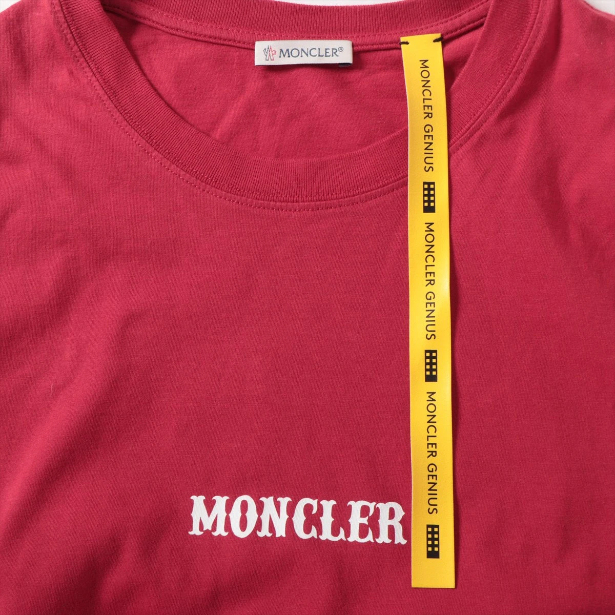 モンクレール 22年 コットン Tシャツ M レッド H209U8C00003 M2353 