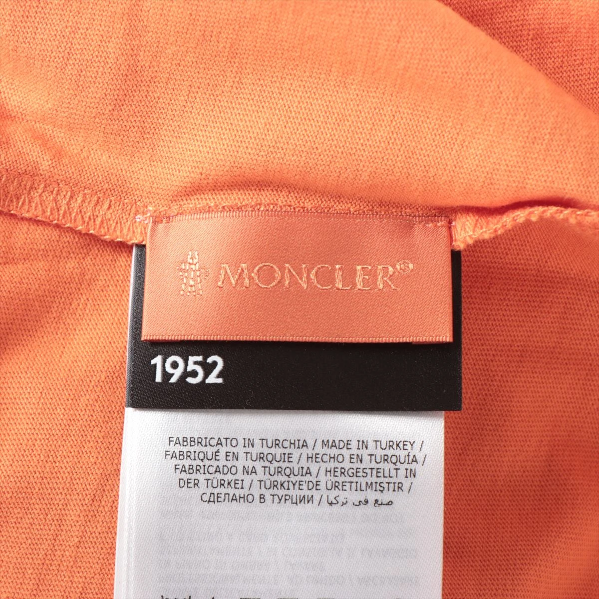 モンクレールジーニアス 1952 21年 コットン Tシャツ L オレンジ 