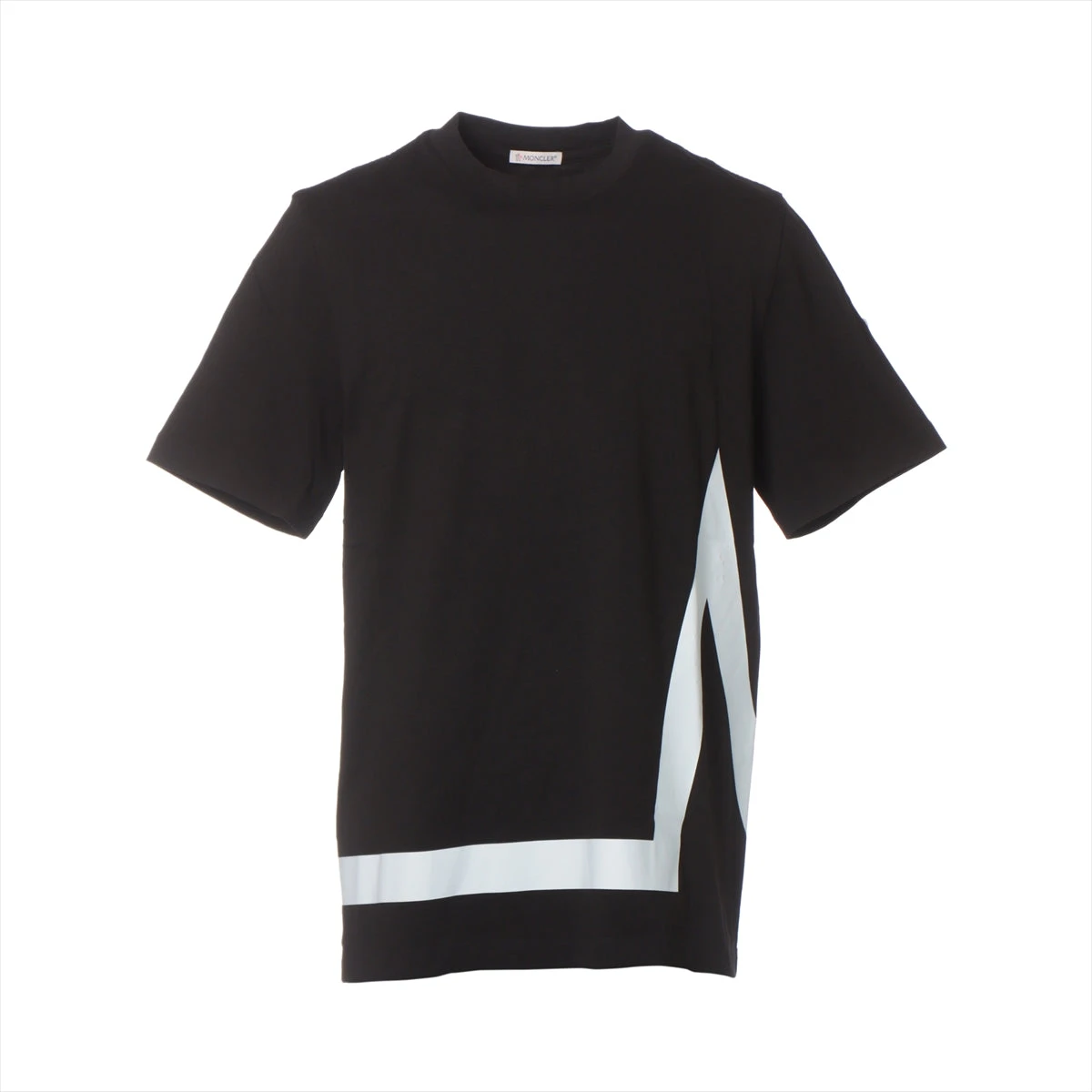 【訳アリ特価】MONCLER 20SS アーチロゴ ビッグプリント Tシャツ 黒 MONCLER モンクレール Tシャツ カットソー ブラック メンズ