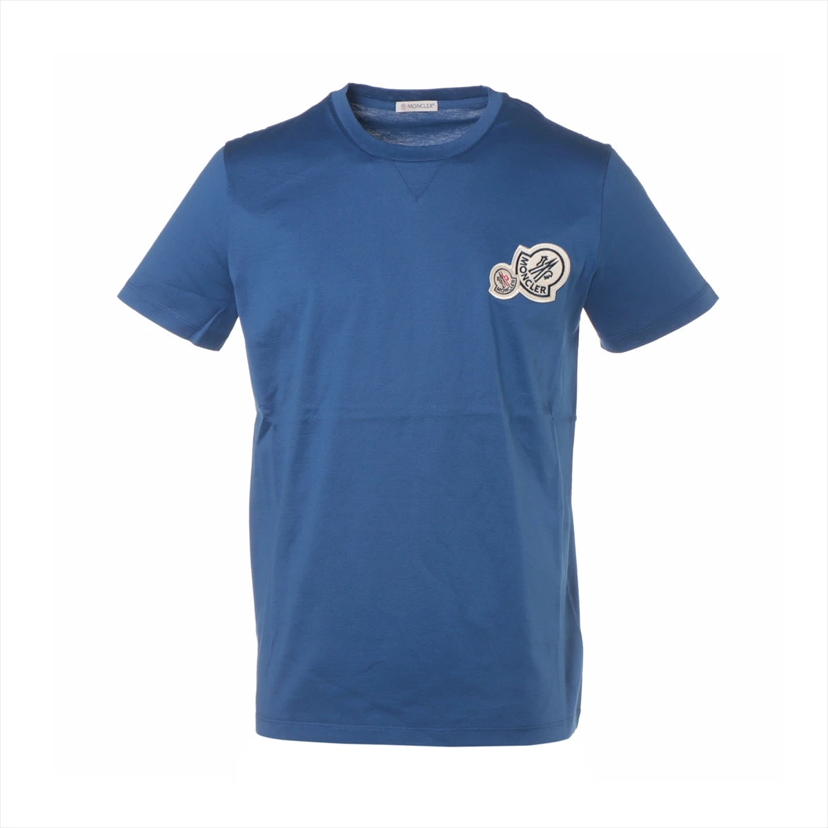 モンクレール 21年 コットン Tシャツ S メンズ ブルー H10918C00057 
