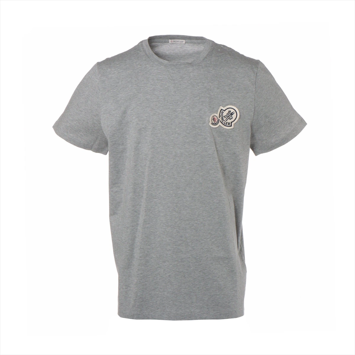 【レアモデル】MONCLER モンクレール半袖Tシャツグレーナイロン切り替えM MONCLER モンクレール半袖Tシャツグレーナイロン切り替えM