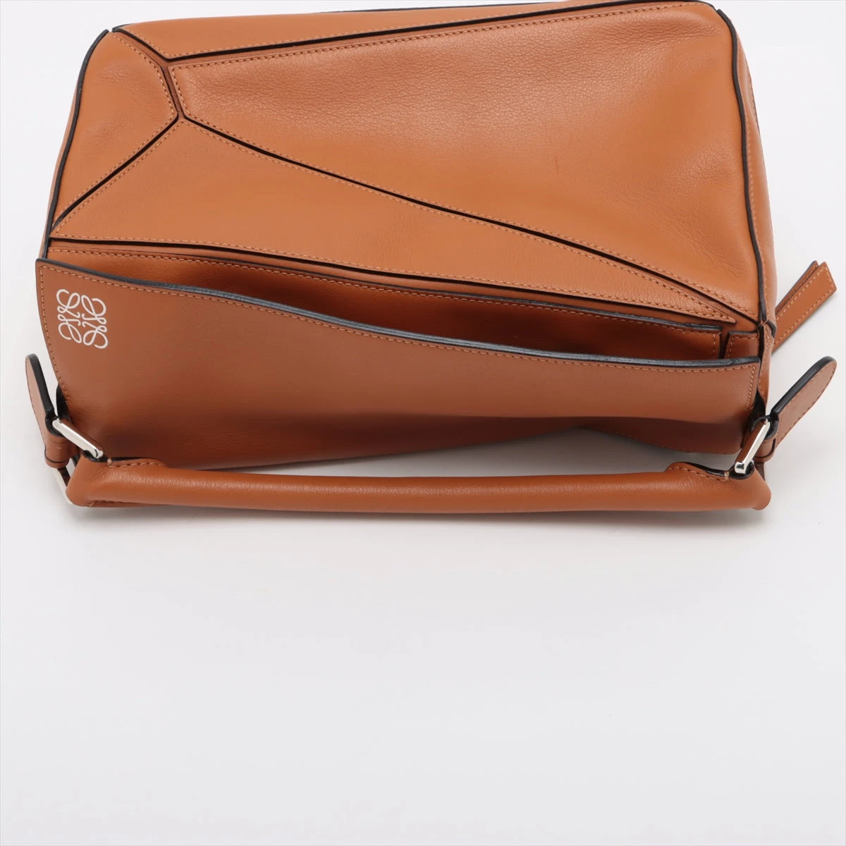 【LOEWE証明書付き】レザーパズルクラッチバッグ(ブラウン) ロエベ パズルバッグ レザー 2WAYハンドバッグ ブラウン