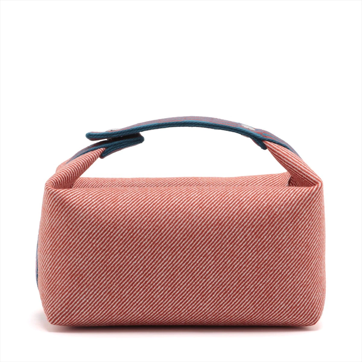 HERMES ブリッドアブラックGM キャンバス ハンドバッグ レッド エルメス ブリッド ア ブラック GM キャンバス レッド シルバー