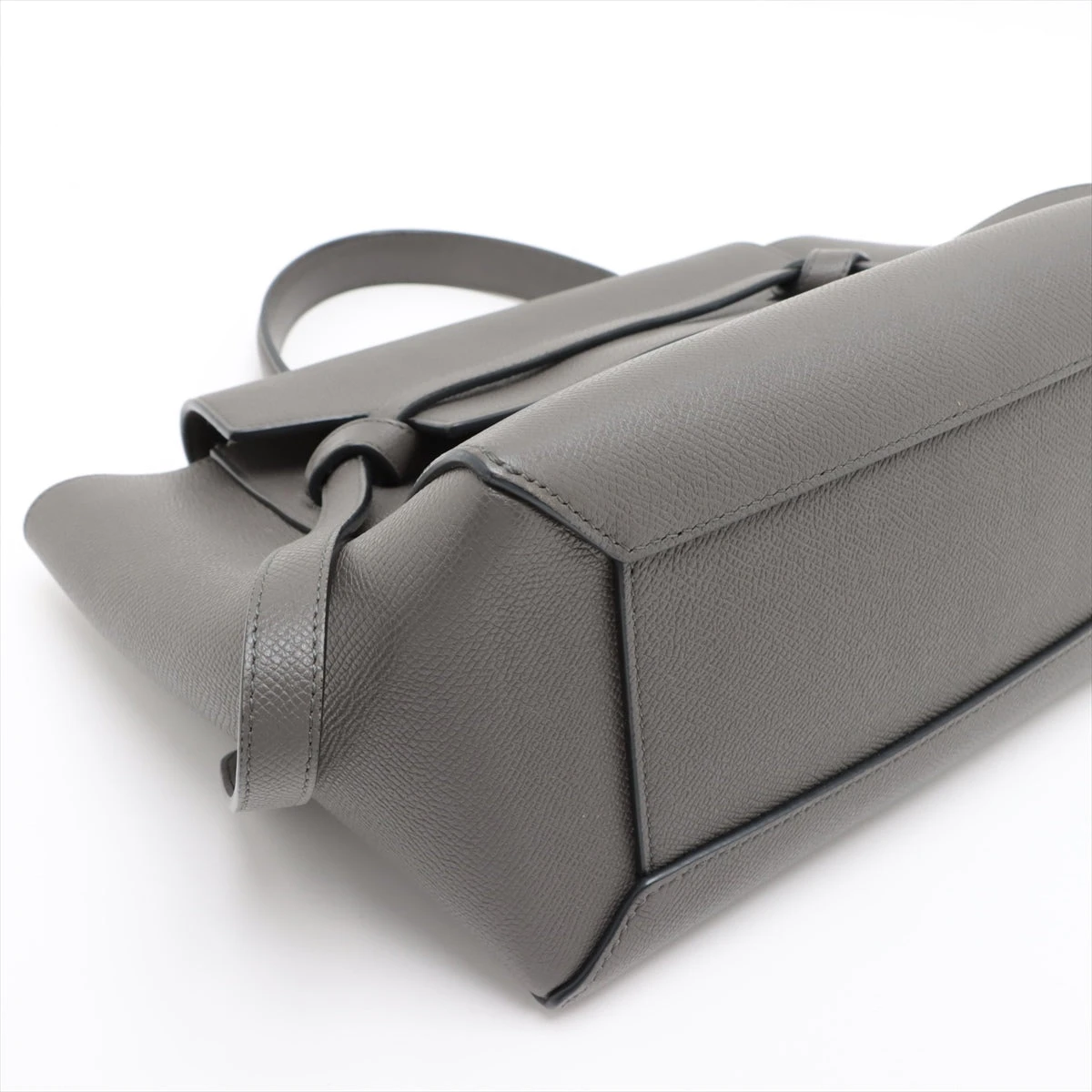 【美品】セリーヌ　2wayベルトバッグ　グレー CELINE セリーヌ ベルトバッグ ミディアム 189153 カーフ ライト