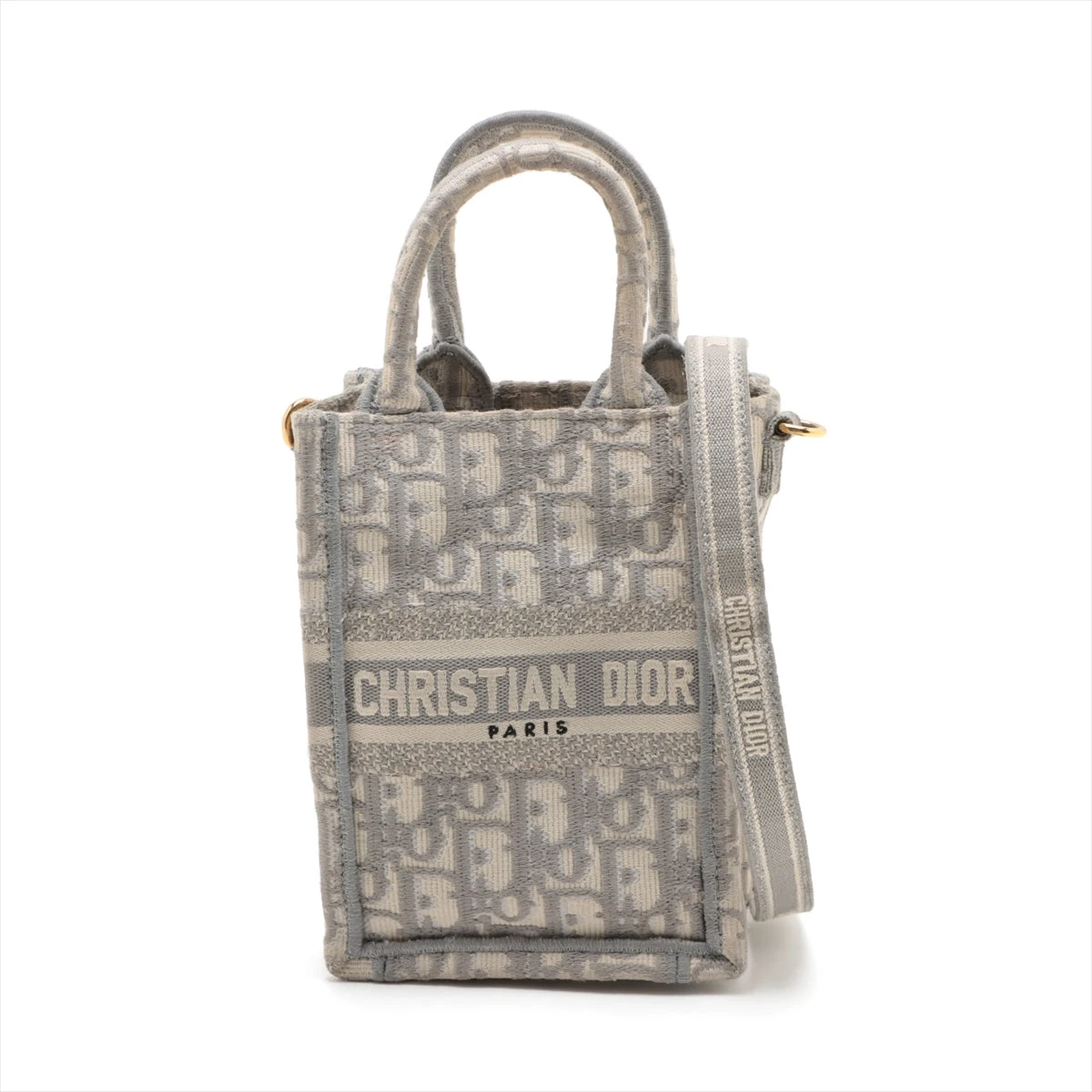DIOR オブリーク ブックトート ミニ バーティカル グレー ショルダーバッグ dior ブック トート ミニ ディオール ショルダー バッグ レディース