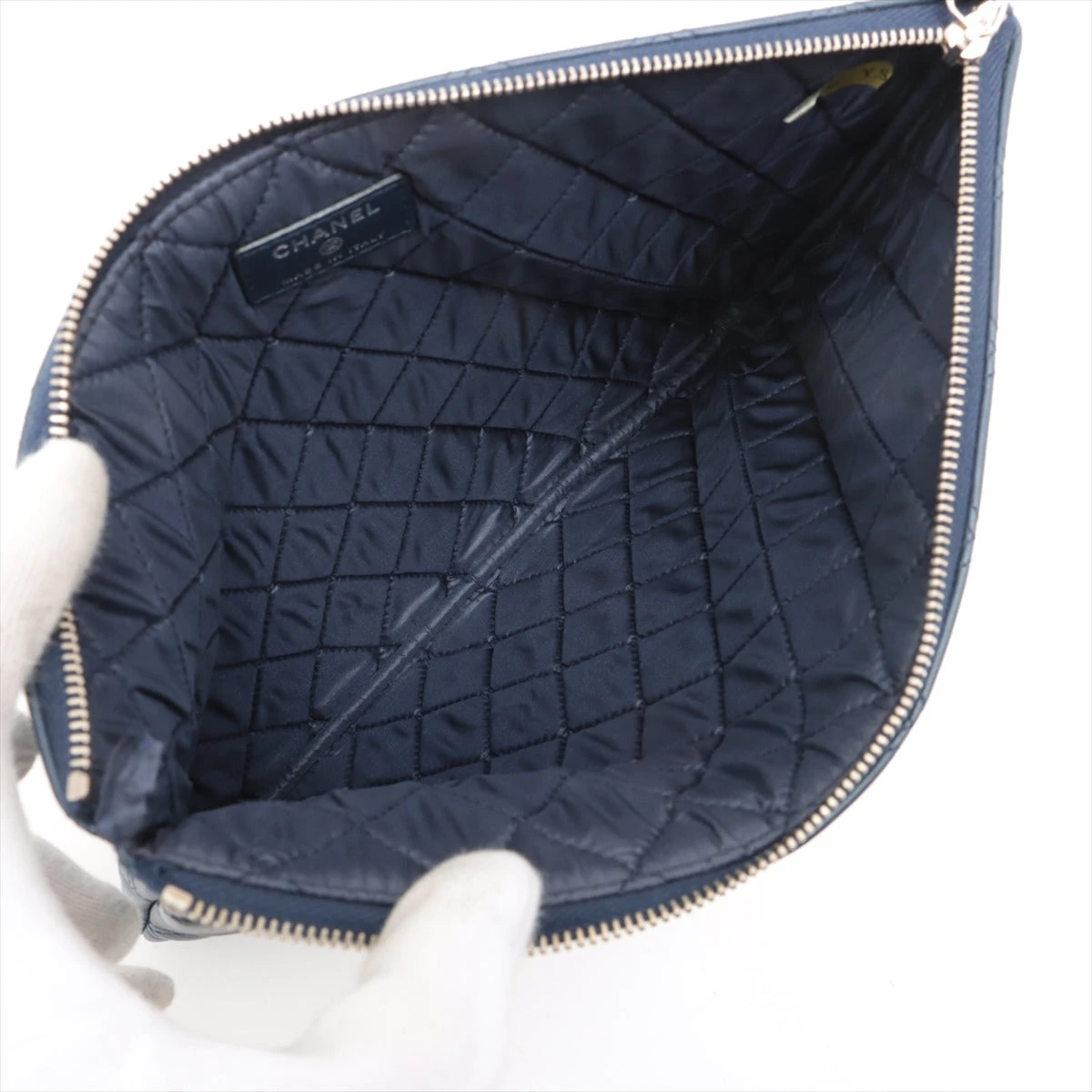 CHANEL シャネル クラッチバッグ マトラッセ ラムスキン シルバー金具 送料・代引手数料無料】 ◇ 【未使用展示品】 シャネル