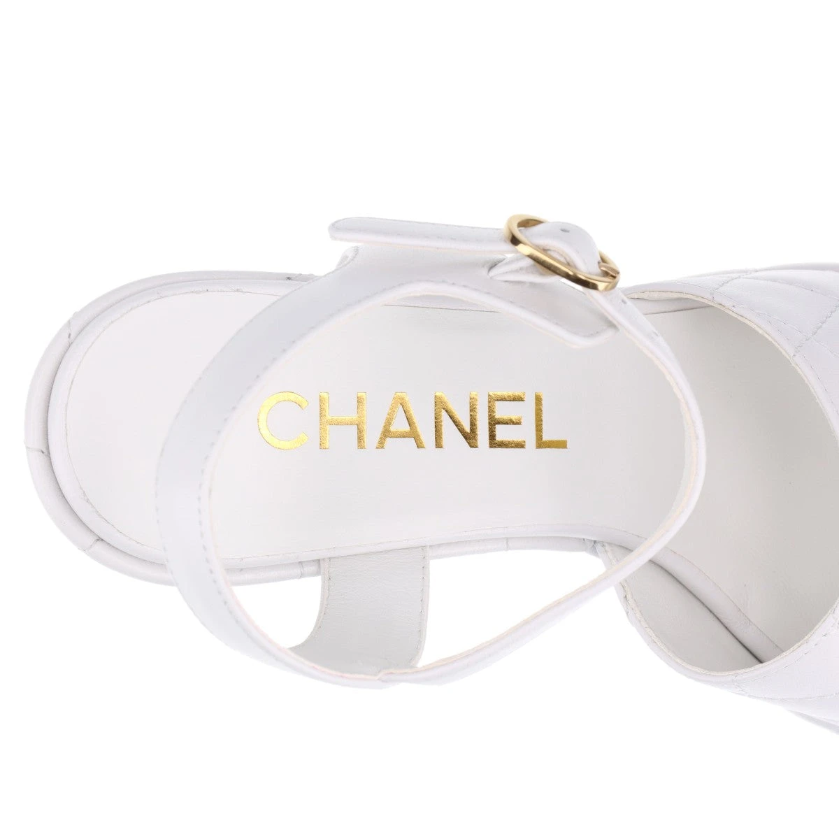 大人気 CHANEL フラットサンダル チェーン ホワイト CCロゴ 楽天市場】シャネル CHANEL サンダル 靴 シューズ レザー
