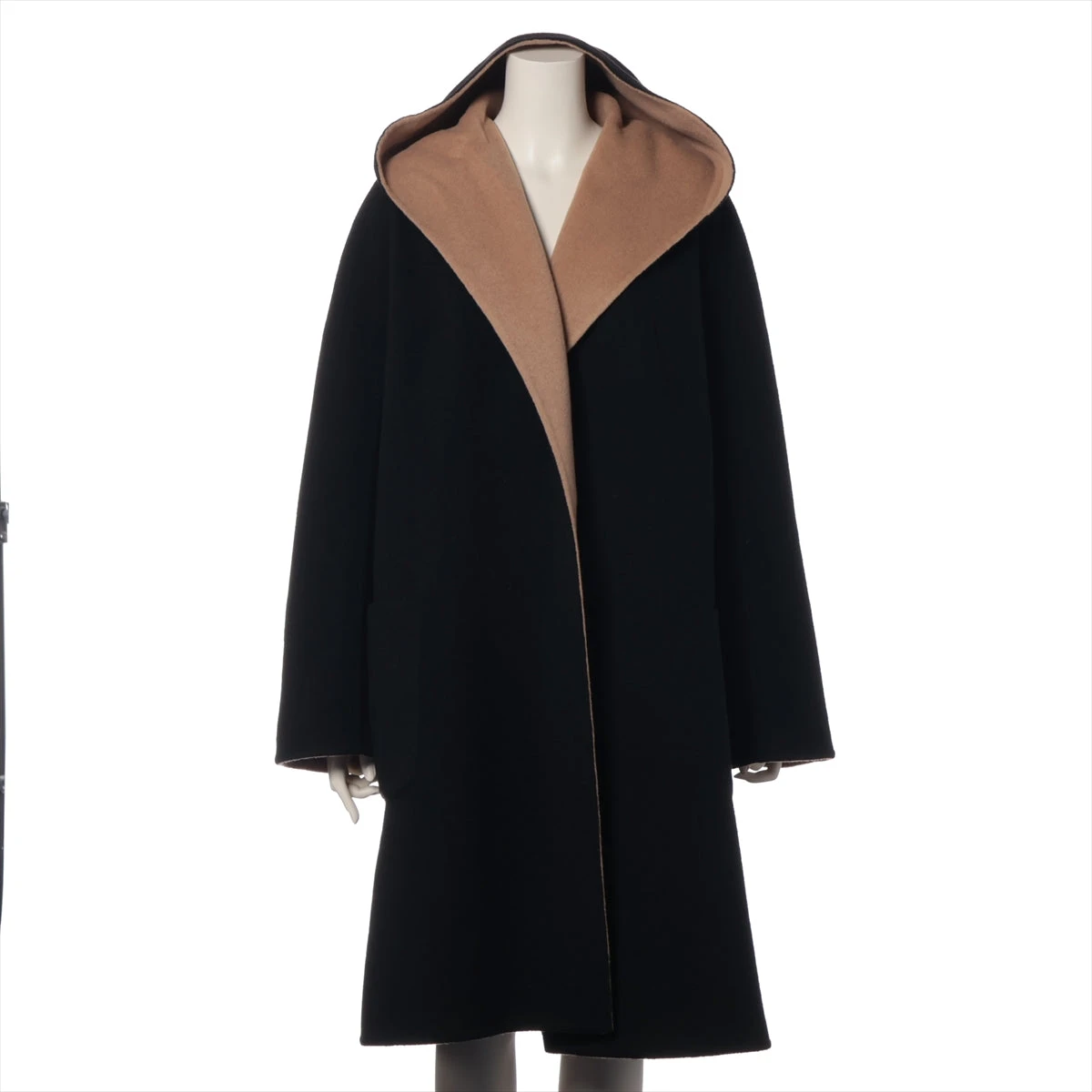 【美品 カシミヤ】エルメス リバーシブル コート モリエサーカス ベルト 38 美品 カシミヤ】エルメス リバーシブル コート モリエサーカス