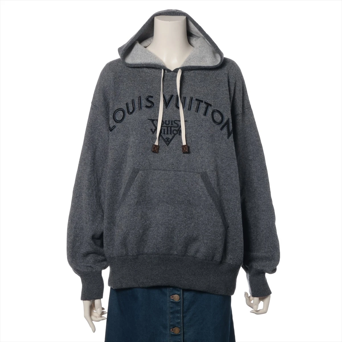LOUIS VUITTON グレー パーカー4L Louis Vuitton グレー XL パーカー