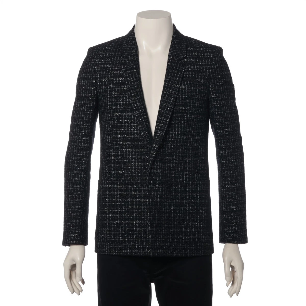 美品✨ SAINT LAURENT テーラードジャケット　ブラック　44 楽天市場】サンローラン パリ（種類（コート・ジャケット）テーラード