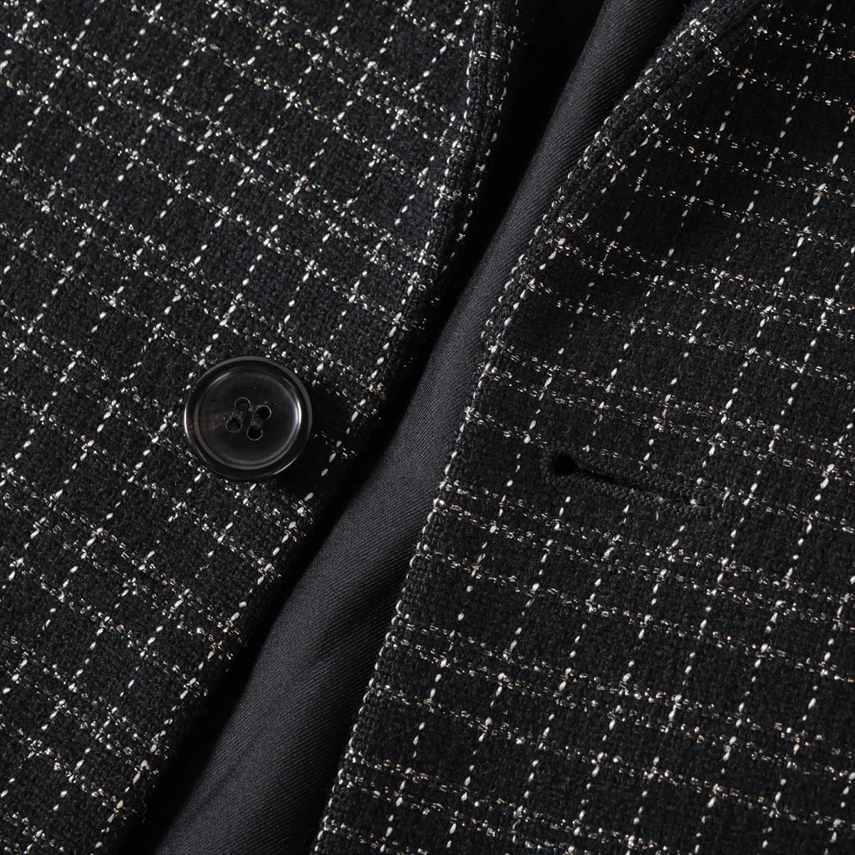 サンローランパリ 20年 ウール×レーヨン テーラードジャケット 44