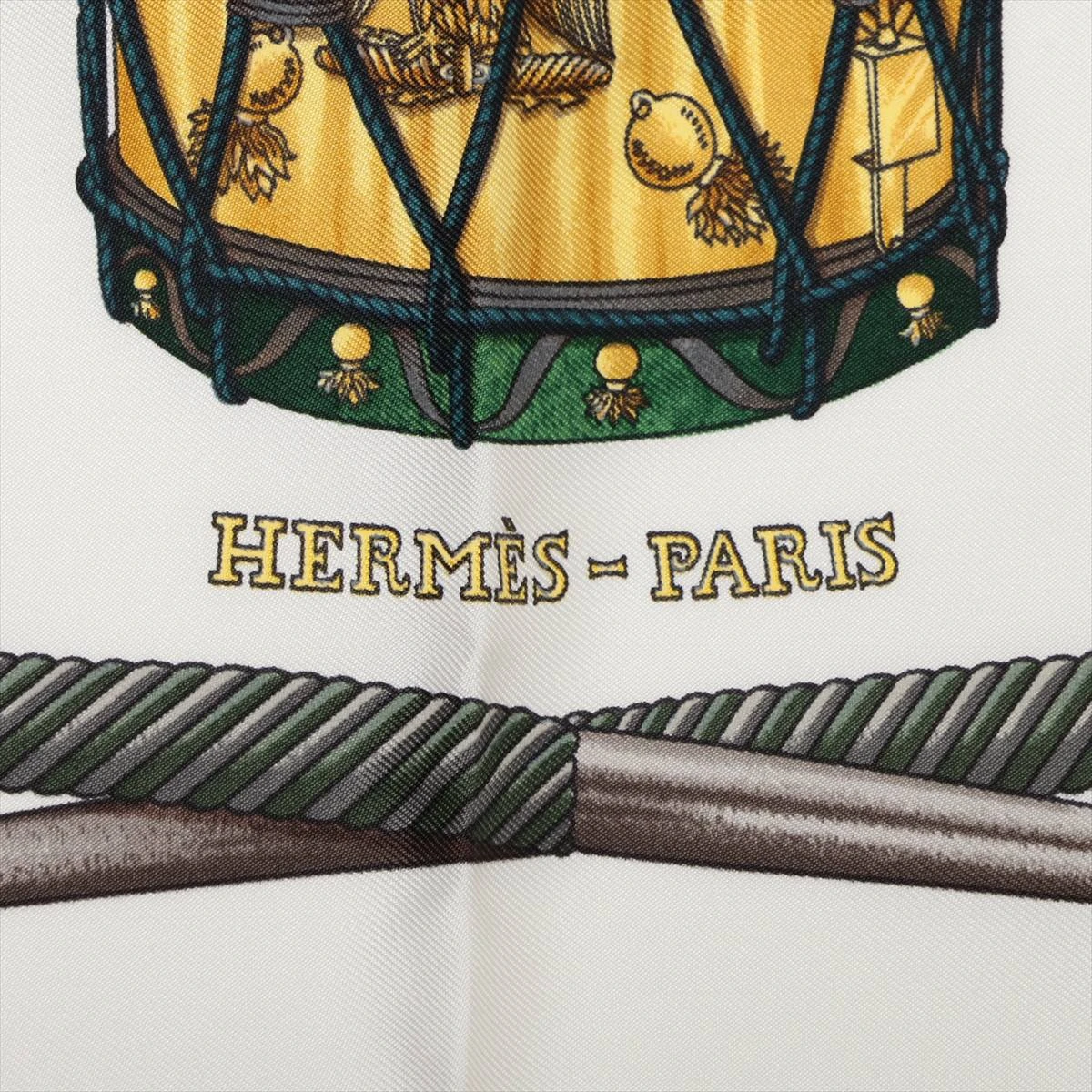 エルメス カレ90 LES TAMBOURS タンブールの太鼓 スカーフ