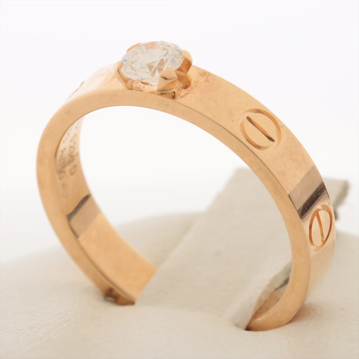 カルティエ ミニラブ ソリテール ダイヤ リング 750(PG) 4.1g カルティエ ミニラブ ソリテール ダイヤ リング 750(PG) 4.1g