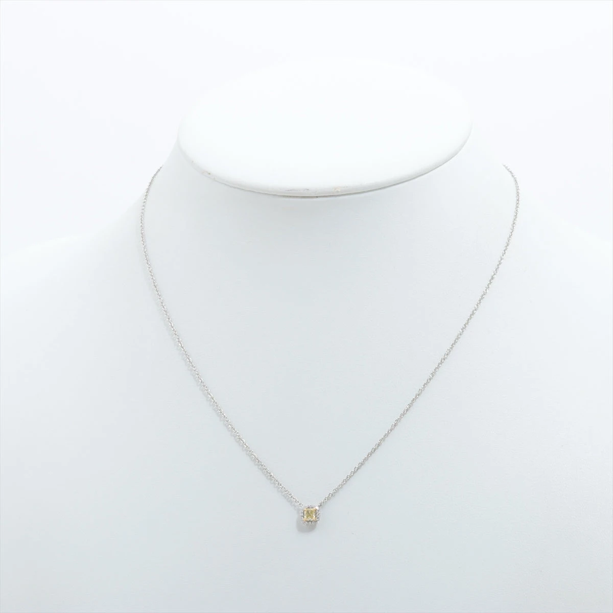 ティファニー ソレスト イエローダイヤ ダイヤ ネックレス 750(YG