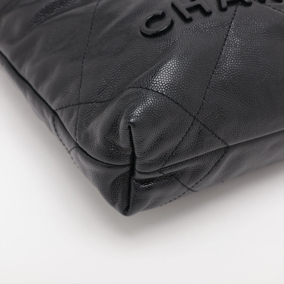 CHANEL★入手困難★ミニCHANEL22 SO BLACK キャビアスキン シャネル キャビアスキンSO BLACKミニマト – co&co